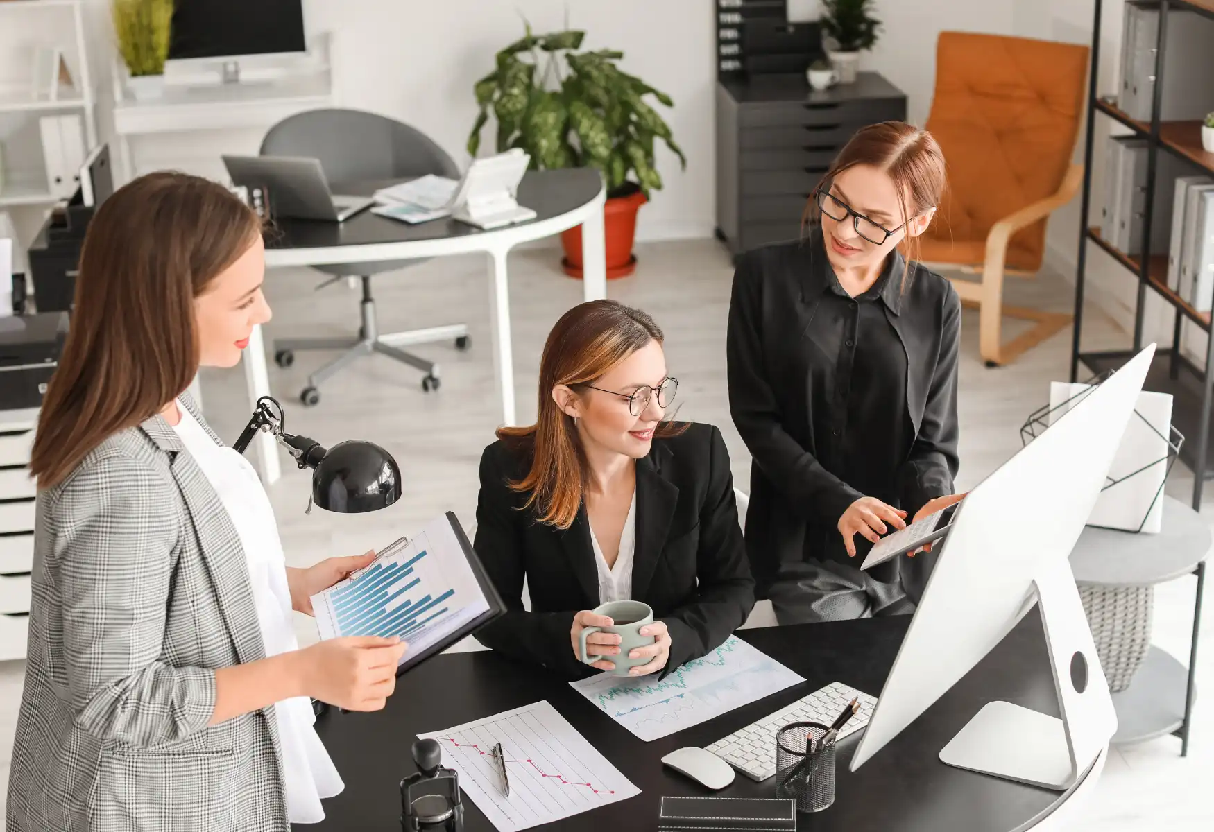 IT company staff on a meeting